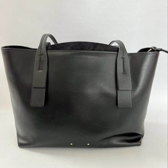 CHLOE MEDIUM ZIPPED C BLACK LEATHER TOTE BAG New With Imperfections - Picture 2 of 11